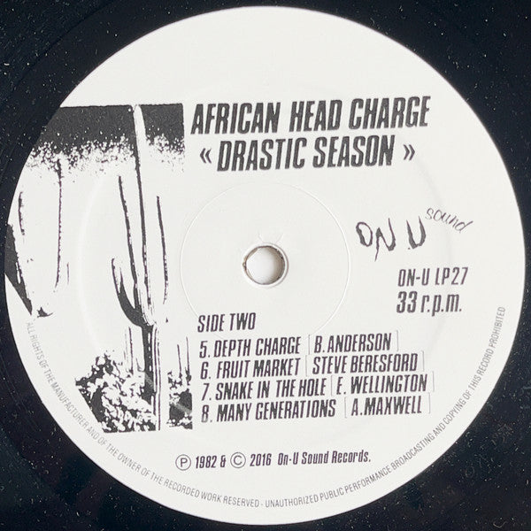 African Head Charge : Drastic Season (LP, Album, RE)