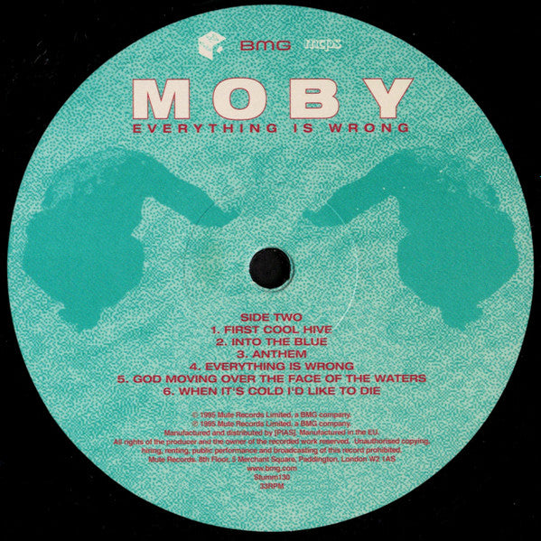 Moby : Everything Is Wrong (LP, Album, Ltd, RE, 180)