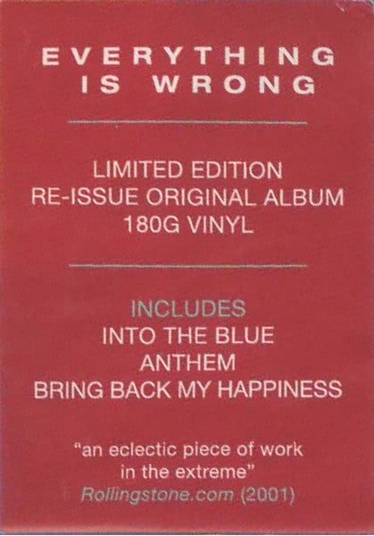 Moby : Everything Is Wrong (LP, Album, Ltd, RE, 180)