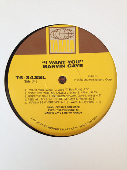 Marvin Gaye : I Want You (LP, Album, RE, 180)