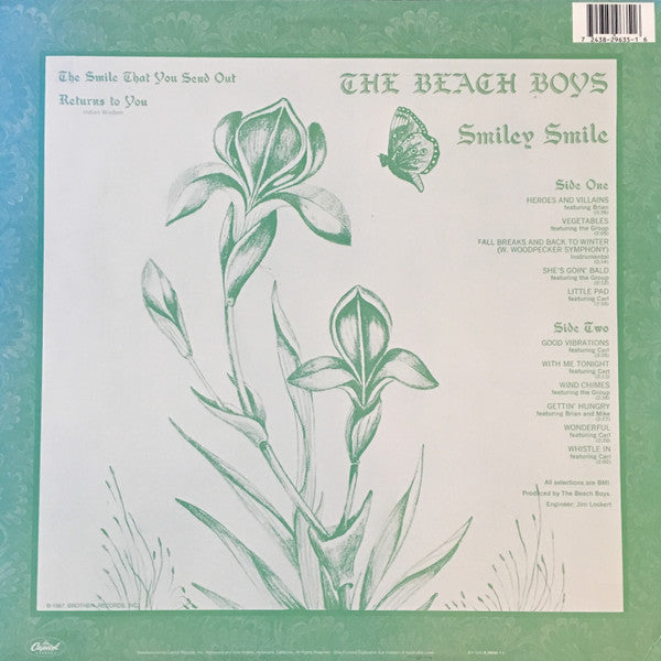 The Beach Boys : Smiley Smile (LP, Album, RE)