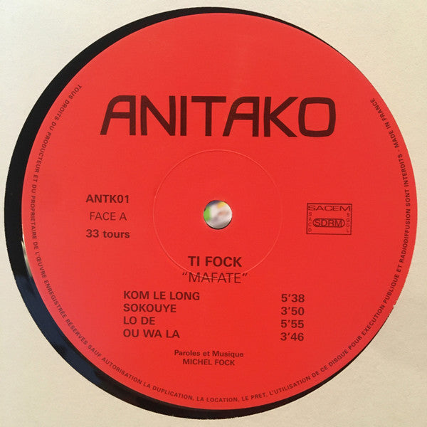 Ti-Fock* : Mafate (LP, Album, RE)