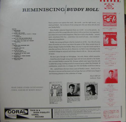 Buddy Holly : Reminiscing (LP, Album)