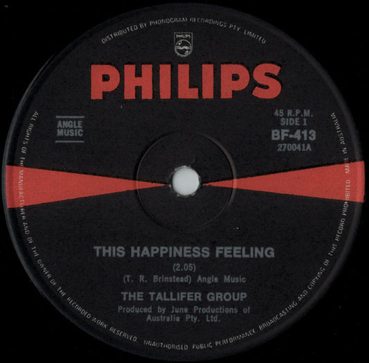 The Tallifer Group : This Happiness Feeling (7", Single)