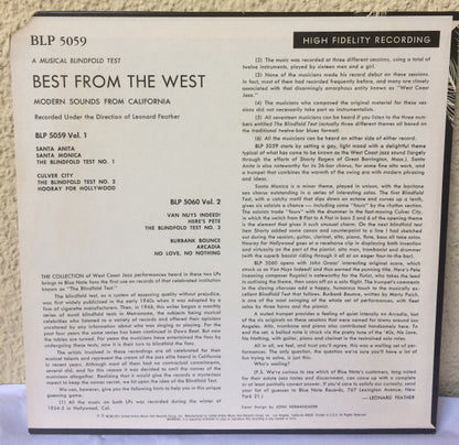 Various : Best From The West Vol. 1 • Modern Sounds From California (10", Album, RE)