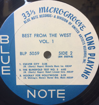 Various : Best From The West Vol. 1 • Modern Sounds From California (10", Album, RE)